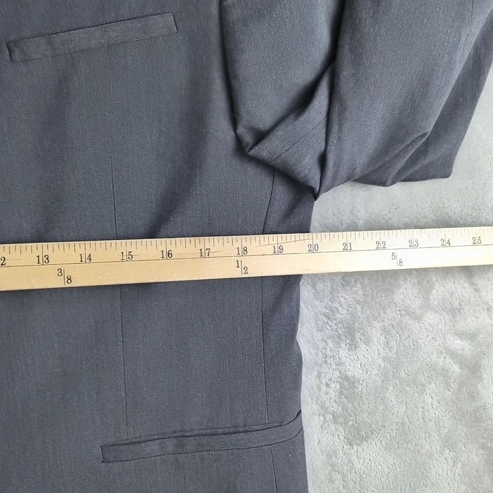 Asos Blazer Jacket Mens 42 Gray‎ Slim Fit Stretchy Slim Fit 2 Buttons Sport Coat